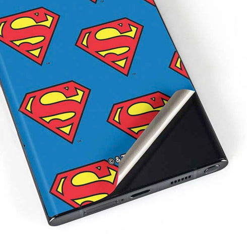 DC Comics Superman Logo Pattern Galaxy S23 Ultra Skin