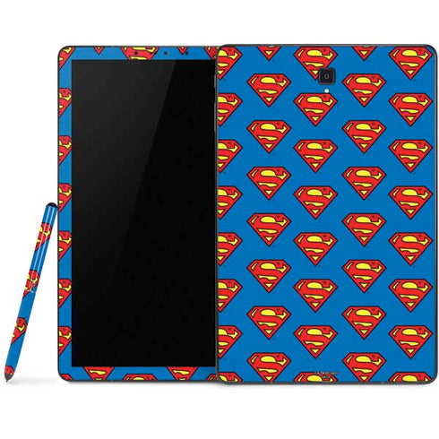 DC Comics Superman Logo Pattern Samsung Galaxy Tab Skin