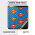 DC Comics Superman Logo Pattern Galaxy Z Flip Skin