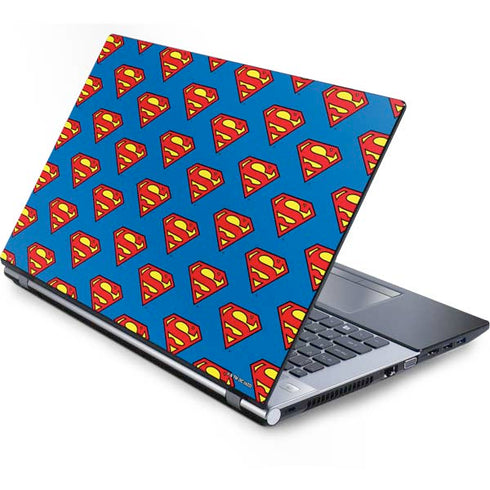 DC Comics Superman Logo Pattern Generic Laptop Skin