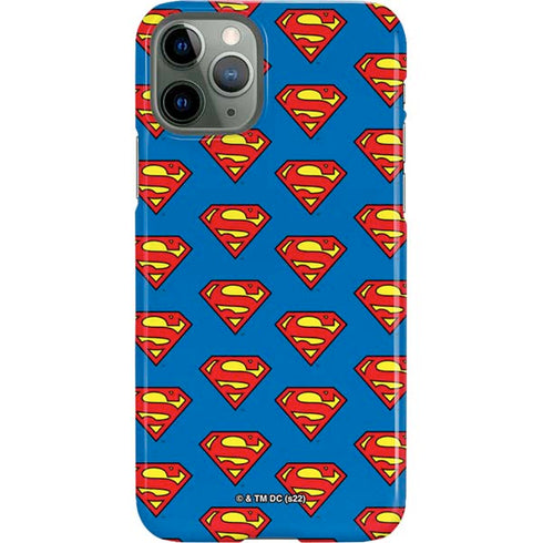 DC Comics Superman Logo Pattern iPhone 11 Pro Lite Case