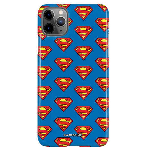 DC Comics Superman Logo Pattern iPhone 11 Pro Max Lite Case