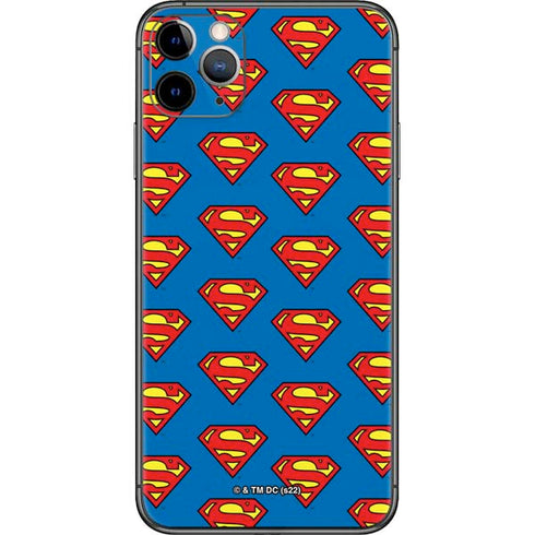DC Comics Superman Logo Pattern iPhone 11 Pro Max Skin
