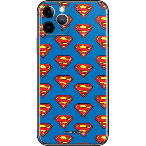 DC Comics Superman Logo Pattern iPhone 11 Pro Skin