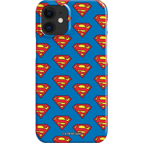 DC Comics Superman Logo Pattern iPhone 12 Mini Lite Case