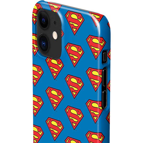 DC Comics Superman Logo Pattern iPhone 12 Mini Lite Case