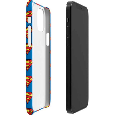 DC Comics Superman Logo Pattern iPhone 12 Mini Lite Case