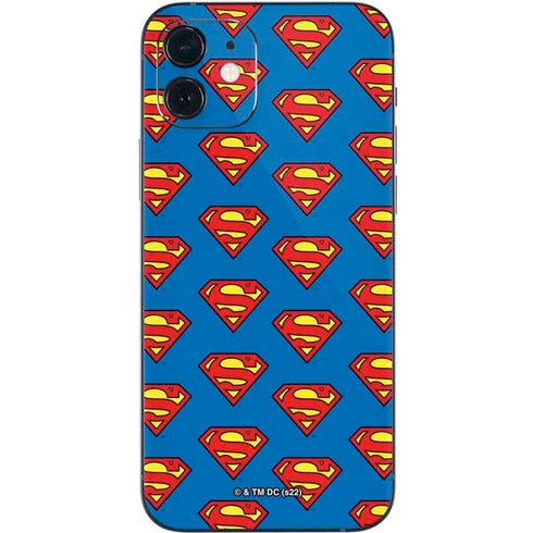 DC Comics Superman Logo Pattern iPhone 12 Mini Skin
