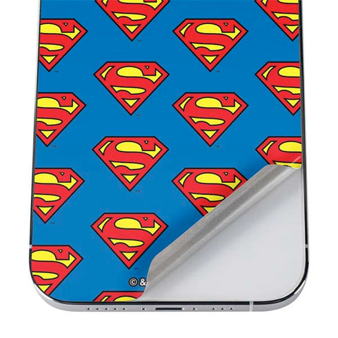 DC Comics Superman Logo Pattern iPhone 12 Pro Max Skin