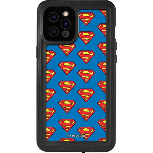DC Comics Superman Logo Pattern iPhone 12 Pro Max Waterproof Case