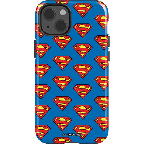 DC Comics Superman Logo Pattern iPhone 13 Impact Case