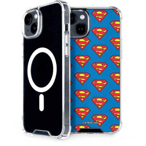 DC Comics Superman Logo Pattern iPhone 13 MagSafe Case