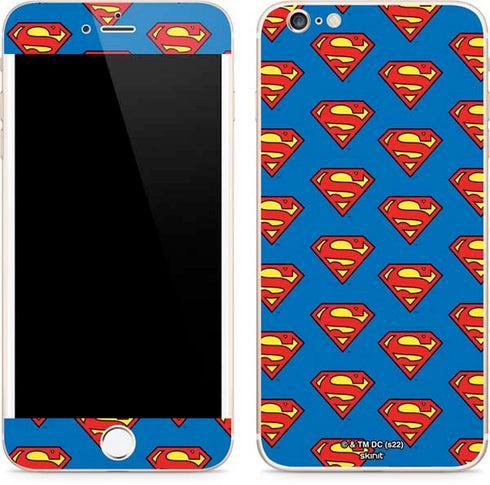 DC Comics Superman Logo Pattern iPhone 6/6s Plus Skin