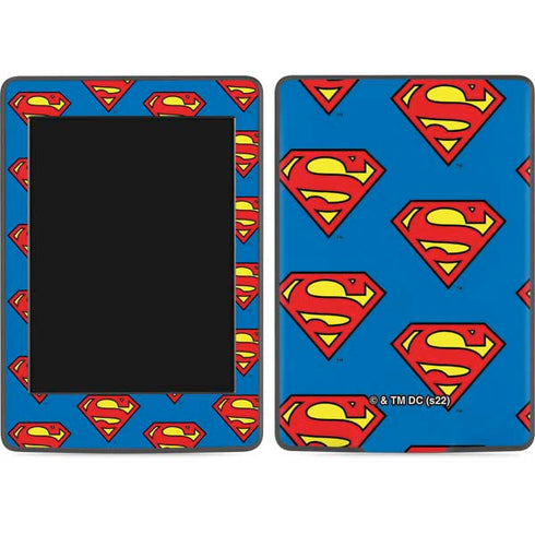 DC Comics Superman Logo Pattern Amazon Kindle Skin