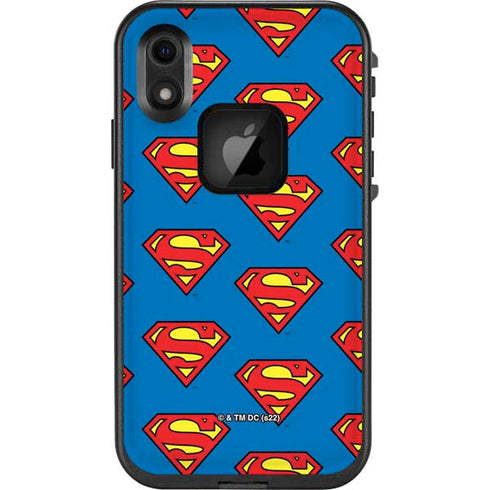 DC Comics Superman Logo Pattern LifeProof Fre iPhone Skin