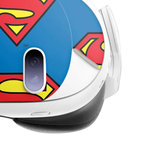 DC Comics Superman Logo Pattern Meta Quest 3 Skin