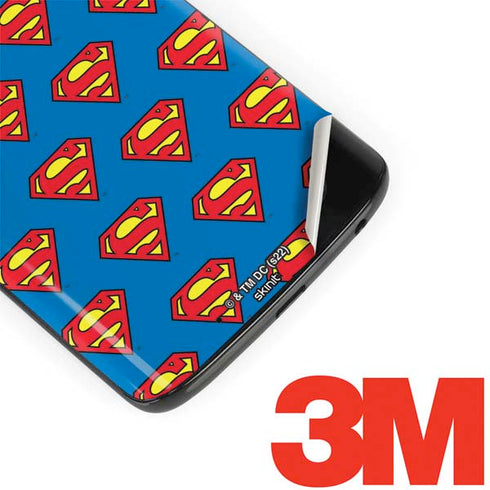 DC Comics Superman Logo Pattern Moto G6 Skin