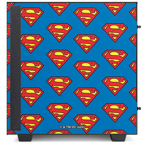 DC Comics Superman Logo Pattern NZXT H510 Compact ATX Mid-Tower Case Skin