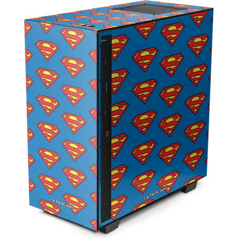 DC Comics Superman Logo Pattern NZXT H510 Compact ATX Mid-Tower Case Skin