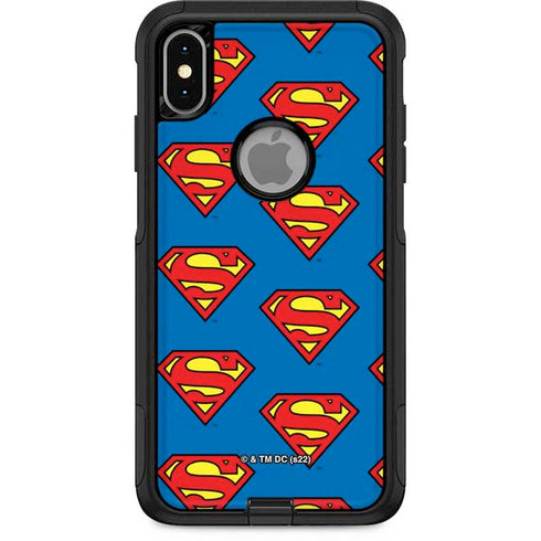 DC Comics Superman Logo Pattern Otterbox Commuter iPhone Skin