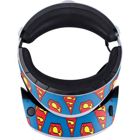 DC Comics Superman Logo Pattern PlayStation VR2 Skin