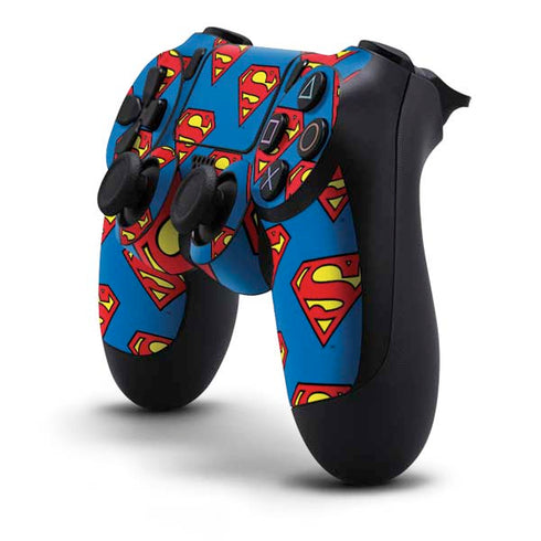 DC Comics Superman Logo Pattern PS4 Controller Skin