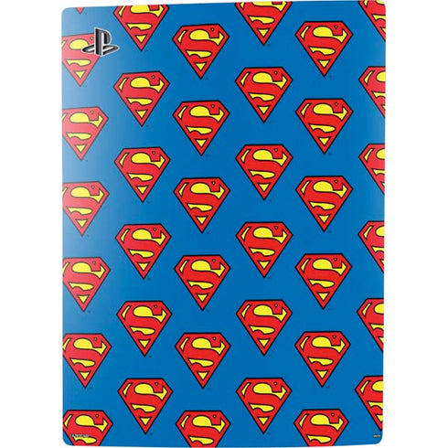 DC Comics Superman Logo Pattern PS5 Digital Edition Console Skin