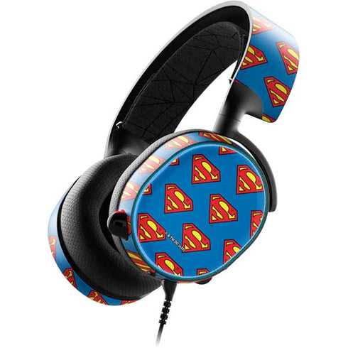 DC Comics Superman Logo Pattern SteelSeries Arctis 3 Skin