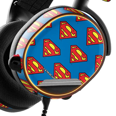 DC Comics Superman Logo Pattern SteelSeries Arctis 5 Skin