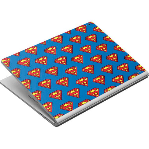 DC Comics Superman Logo Pattern Surface Book Skin