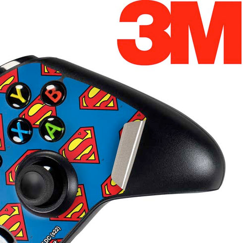 DC Comics Superman Logo Pattern Xbox One Controller Skin