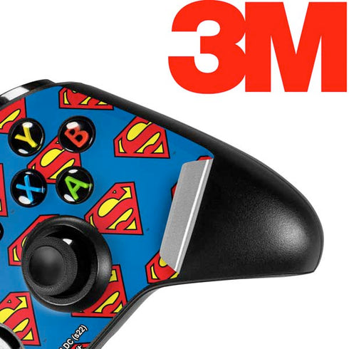 DC Comics Superman Logo Pattern Xbox One S Controller Skin