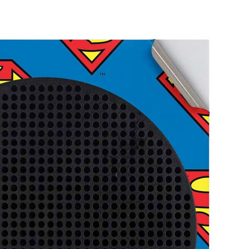 DC Comics Superman Logo Pattern Xbox Series S Console Skin