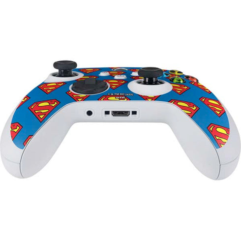 DC Comics Superman Logo Pattern Xbox Series S Controller Skin