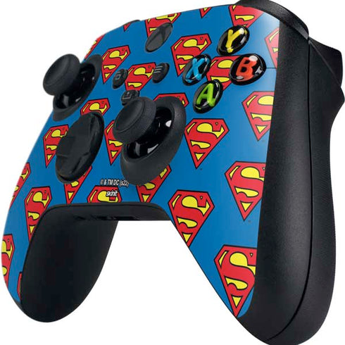 DC Comics Superman Logo Pattern Xbox Series X Controller Skin