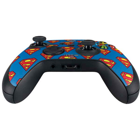 DC Comics Superman Logo Pattern Xbox Series X Controller Skin