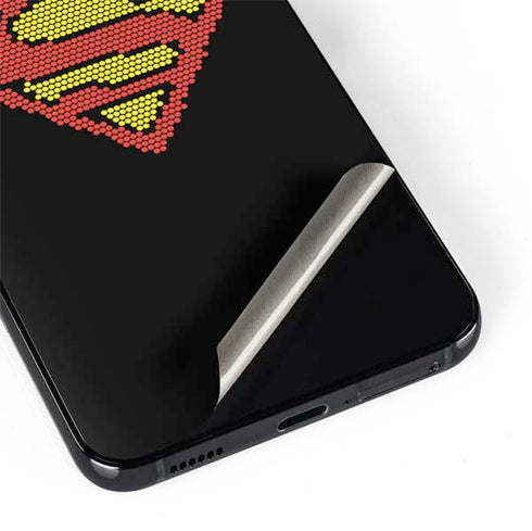 DC Comics Superman Logo Pixels Galaxy S22 Skin