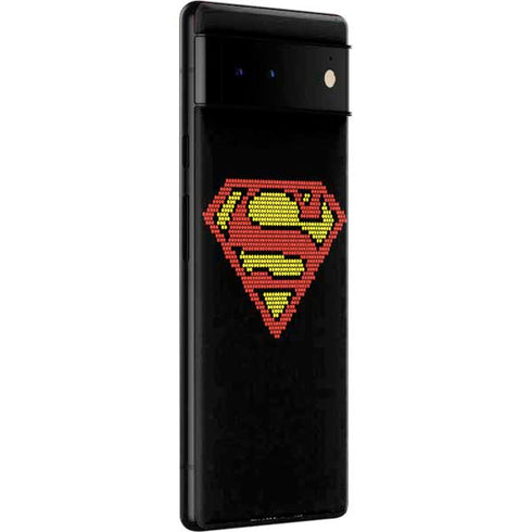 DC Comics Superman Logo Pixels Google Pixel 6 Pro Skin