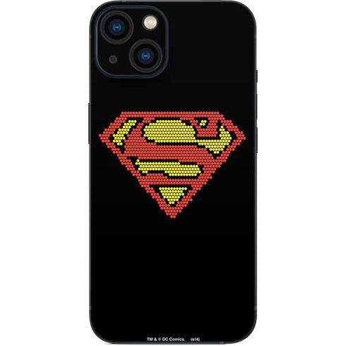 DC Comics Superman Logo Pixels iPhone 14 Plus Skin