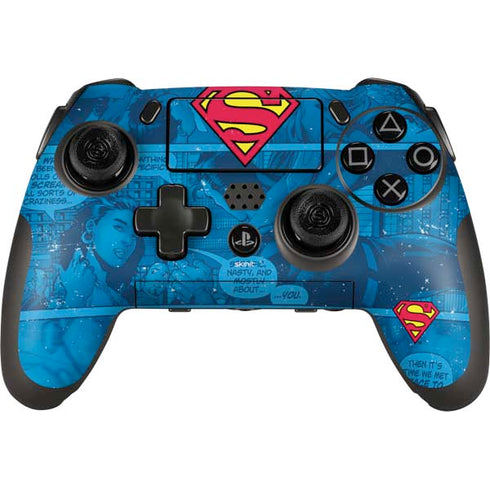 DC Comics Superman Logo Background Pattern PlayStation Scuf Vantage 2 Controller Skin