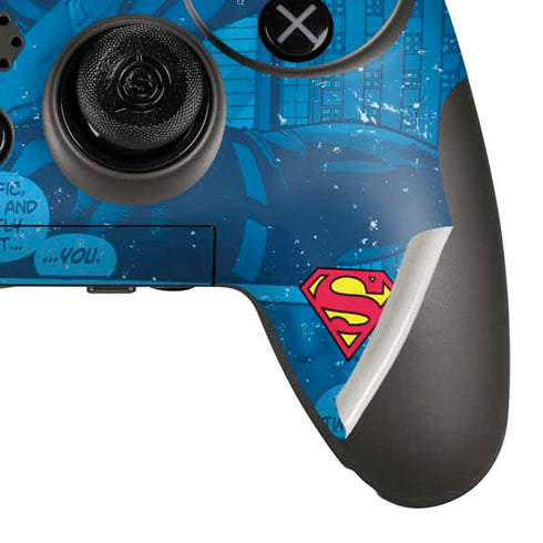 DC Comics Superman Logo Background Pattern PlayStation Scuf Vantage 2 Controller Skin