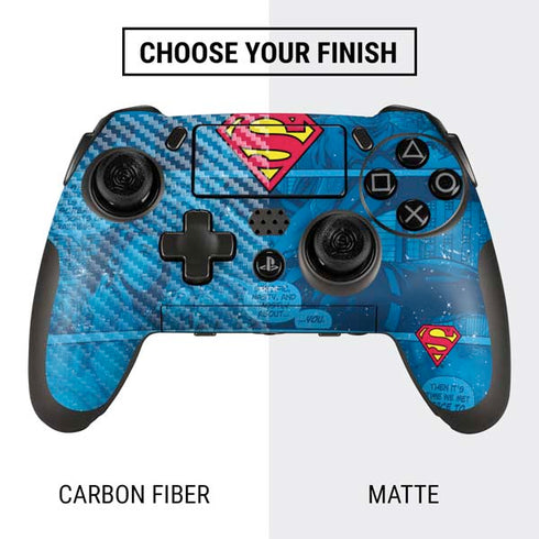 DC Comics Superman Logo Background Pattern PlayStation Scuf Vantage 2 Controller Skin