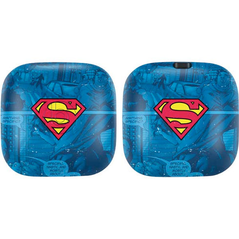 DC Comics Superman Logo Background Pattern PowerBeats Pro Skin
