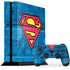 DC Comics Superman Logo Background Pattern PS4 Console and Controller Bundle Skin