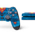 DC Comics Superman Logo Background Pattern PS4 Console and Controller Bundle Skin