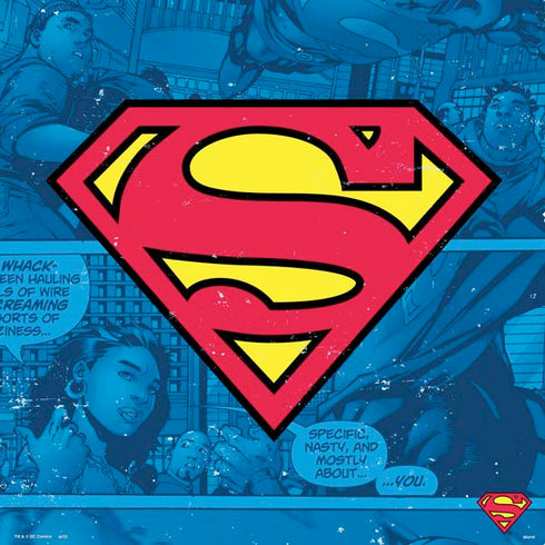 DC Comics Superman Logo Background Pattern PS4 Console and Controller Bundle Skin