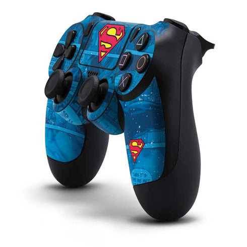 DC Comics Superman Logo Background Pattern PS4 Controller Skin