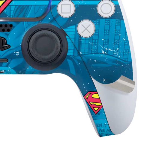DC Comics Superman Logo Background Pattern PS5 Bundle Skin