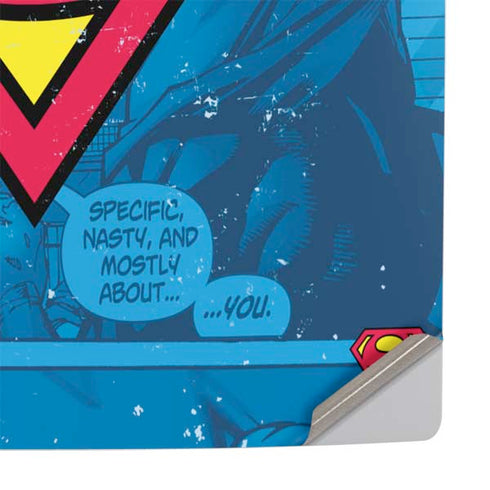 DC Comics Superman Logo Background Pattern PS5 Console Skin