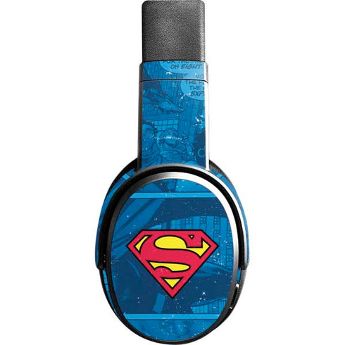 DC Comics Superman Logo Background Pattern Skullcandy Crusher Wireless Skin